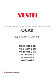 Kullanım kılavuzu Vestel AO-651041 B DG Ocak