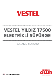 Kullanım kılavuzu Vestel Yıldız T7500 Elektrikli süpürge
