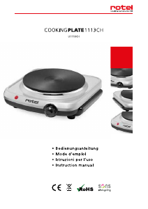 Mode d’emploi Rotel U1113CH Table de cuisson