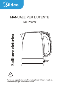 Manual de uso Midea MK-17S32A2 Hervidor