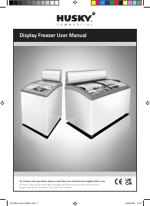 Manual Husky F14-E-RT-UK-HRN Freezer