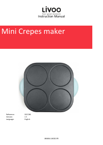 Handleiding Livoo DOC266G Crepemaker