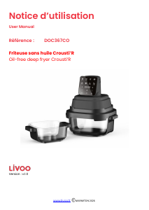 Bruksanvisning Livoo DOC367CO Fritös