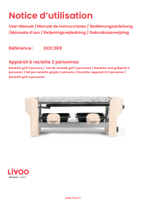 Bruksanvisning Livoo DOC369C Raclette grill