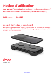 Mode d’emploi Livoo DOC349N Gril de table