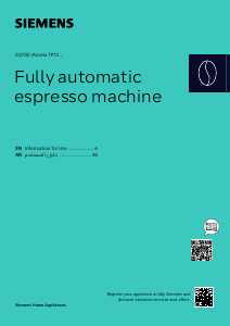 Bruksanvisning Siemens TP725G01 Kaffebryggare