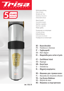 Instrukcja Trisa Gold Cut Strzyżarka do włosów