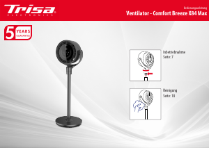 Bedienungsanleitung Trisa Comfort Breeze X84 Max Ventilator