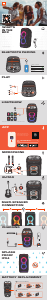 Прирачник JBL PartyBox Club 120 Звучник
