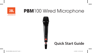 كتيب JBL PBM100 Wired ميكروفون