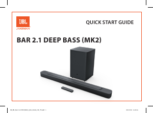 Brugsanvisning JBL Bar 2.1 Deep Bass (MK2) Hjemmebiosystem