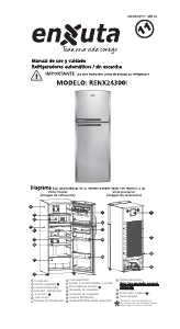 Manual de uso Enxuta RENX24300I Frigorífico combinado