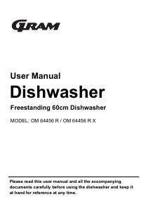 Manual Gram OM 64456 R X Dishwasher
