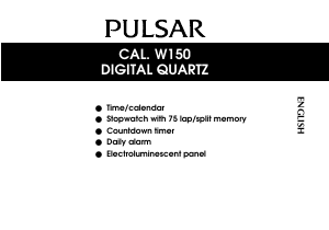 Handleiding Pulsar W150 Uurwerk