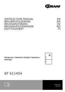 Bruksanvisning Gram KF 611454 Kyl-frys