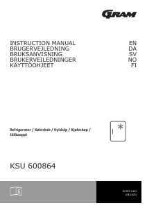 Brugsanvisning Gram KSU 600864 Køleskab