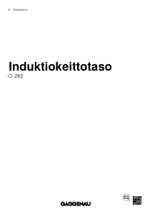 Käyttöohje Gaggenau CI282112 Keittotaso
