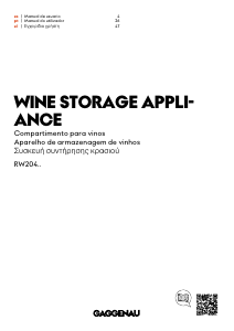 Manual de uso Gaggenau RW204070 Vinoteca