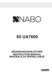 Bedienungsanleitung NABO 65 UA7600 LED fernseher