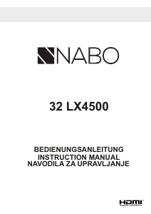 Bruksanvisning NABO 32 LX4500 LED TV