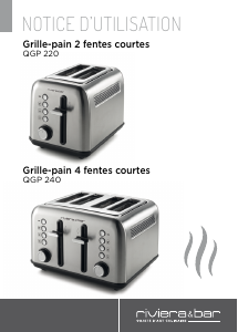 Mode d’emploi Riviera and Bar QGP 220 Grille pain