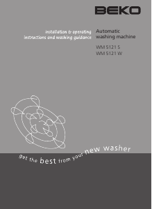 Manual BEKO WM 5121 S Washing Machine