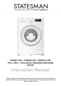 Handleiding Statesman FWM2714W Wasmachine