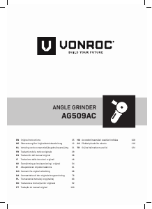 Käyttöohje Vonroc AG509AC Kulmahiomakone