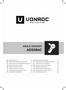 Bruksanvisning Vonroc AG508AC Vinkelslip