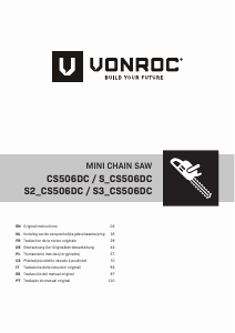 Mode d’emploi Vonroc S3_CS506DC Tronçonneuse