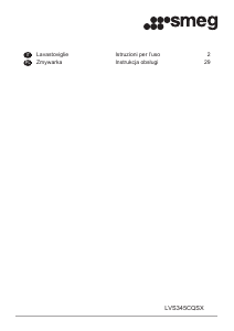 Manuale Smeg LVS345CQSX Lavastoviglie