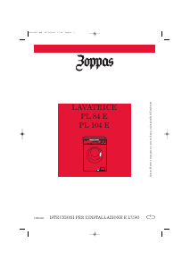 Manuale Zoppas PL104E Lavatrice