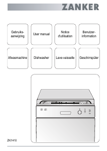 Bedienungsanleitung Zanker ZKI 1410 X Geschirrspüler