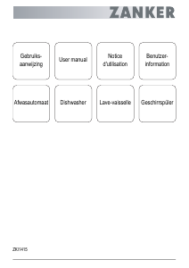 Bedienungsanleitung Zanker ZKI 1415 X Geschirrspüler