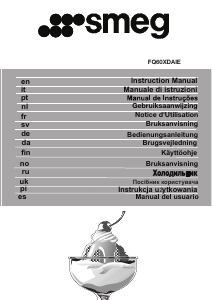 Manual de uso Smeg FQ60XDAIE Frigorífico combinado