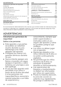 Manual de uso Smeg SI2B22741D Placa
