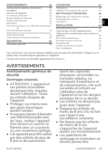 Mode d’emploi Smeg SR764AO Table de cuisson