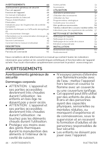 Mode d’emploi Smeg SF68C1B Four