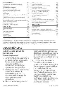 Manual Smeg B61GMX2 Fogão