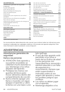 Manual de uso Smeg B91GMX2 Cocina