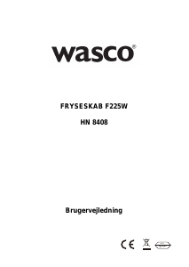 Brugsanvisning Wasco F225W (HN 8408) Fryser