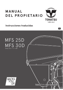 Manual de uso Tohatsu MFS 25D (EU Model) Motor fuera de borda