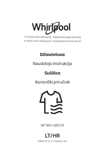 Vadovas Whirlpool WP B8X WBS EE Džiovyklė