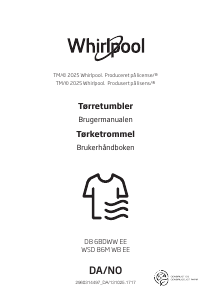Brugsanvisning Whirlpool WSD 86M WB EE Tørretumbler