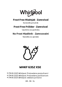 Priročnik Whirlpool WHKF 6352 X5E Hladilnik in zamrzovalnik