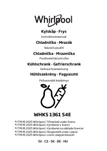 Bruksanvisning Whirlpool WHKS 1361 S4E Kyl-frys