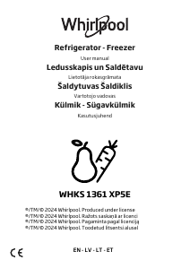 Manual Whirlpool WHKS 1361 XP5E Fridge-Freezer
