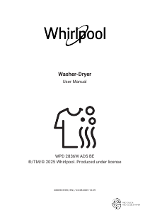 Bruksanvisning Whirlpool WPD 2836W ADS BE Kombinerad tvätt-tork