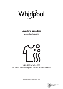 Manual de uso Whirlpool WPD 2836W ADS SPT Lavasecadora