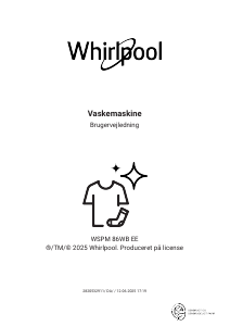 Brugsanvisning Whirlpool WSPM 96WB EE Vaskemaskine